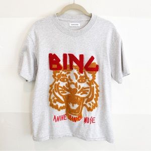Anine Bing Grey Tiger Tee